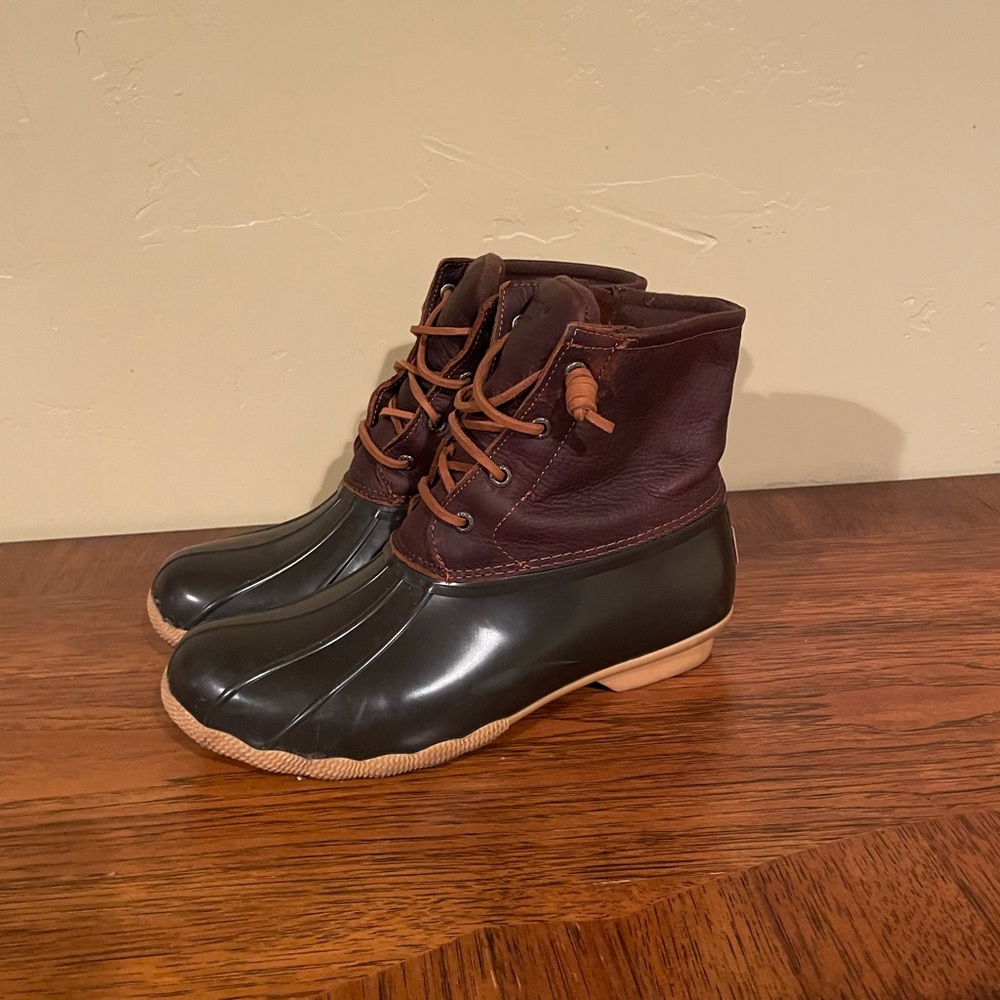 Sperry Dark Brown Duck Boots